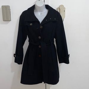 Kenneth Cole black dress coat